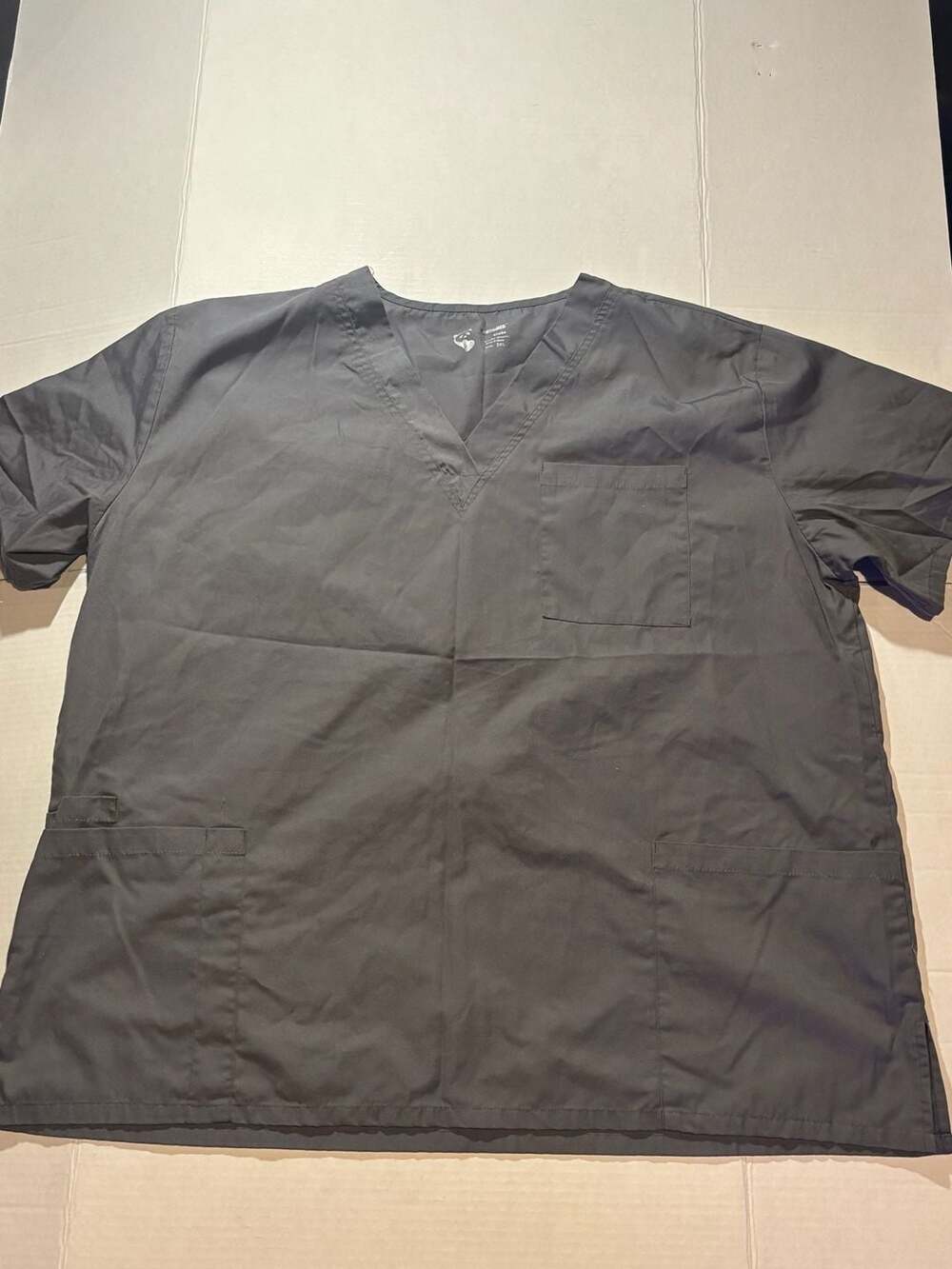 Pandamed Scrubs V-Neck Scrub Top Gray Size 2XL